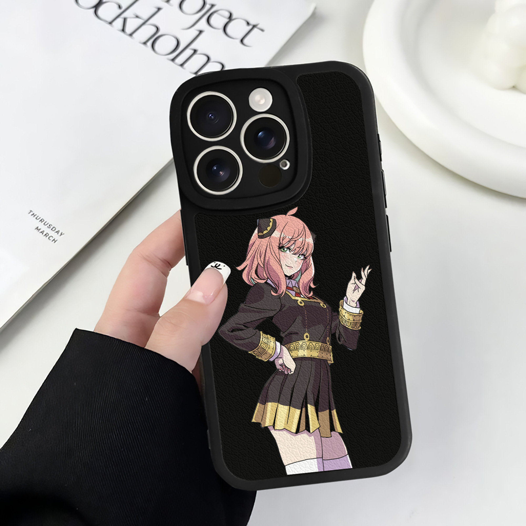 （画像用） SPY×FAMILY间谍家家酒 【iPhone 16シリーズ対応】シリコンスマホケース（レザー調） 材質：シリコン